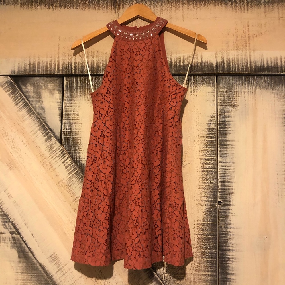 Pink shift dress
